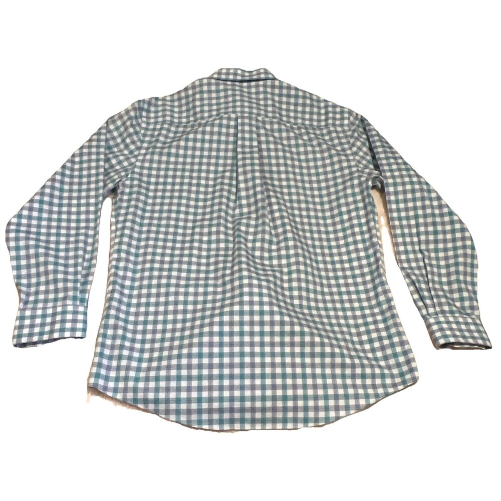 Jos A Bank Travelers Collection Tailored Fit Plaid Button Down Shirt Mens Medium - Picture 6 of 7